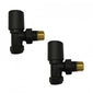 Kartell Black Straight Radiator Valves - welovecouk