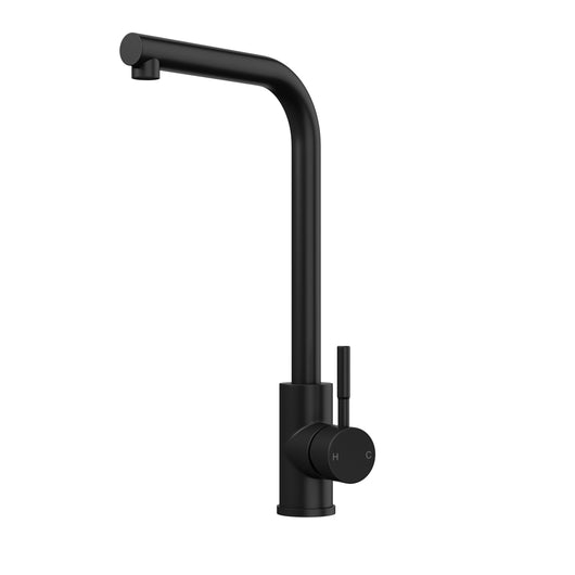  Top Fix Black L-Neck Kitchen Tap - welovecouk