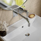 Hudson Reed Tec Single Lever Wall Mounted Basin Bath Filler - Chrome - welovecouk