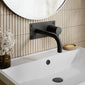 Hudson Reed Tec Single Lever Wall Mounted Basin Bath Filler - Matt Black - welovecouk