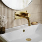 Hudson Reed Tec Single Lever Wall Mounted Basin Bath Filler - Brushed Brass - welovecouk