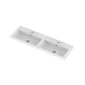Hudson Reed Fusion 1200mm 4-Door Floor Standing Double Vanity Unit With Polymarble Basin - Pebble Grey