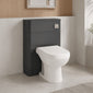 Pride 550mm Back to Wall WC Unit - Soft Black