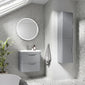 Parade 350mm Wall Hung Tall Boy Unit - Satin Grey