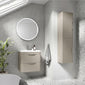 Parade 350mm Wall Hung Tall Boy Unit - Pebble Grey
