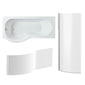 EVO Vanity 1600mm P Shape Shower Bathroom Suite