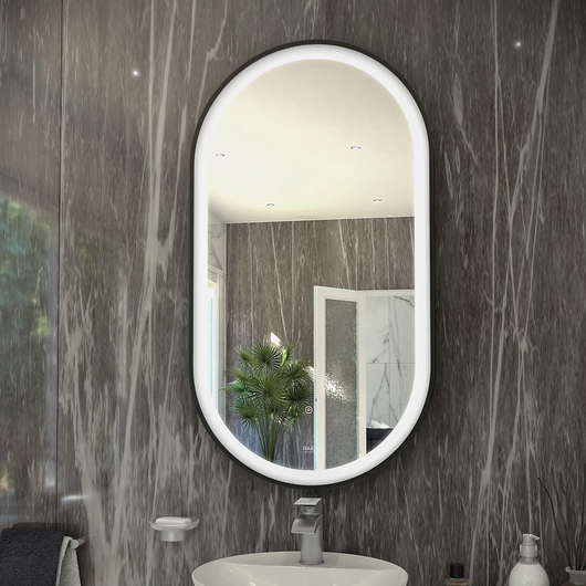  RAK Picture Oval LED Illuminated Mirror - 550 x 1000mm - welovecouk