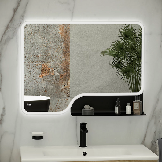  RAK Ornate LED Illuminated Mirror with Demister - 800 x 600mm - welovecouk