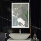 RAK Picture Square LED Illuminated Mirror With Demister - 600 x 800mm