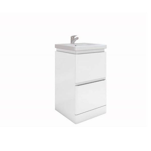  RAK Resort 500mm Floor Standing Basin Unit & Basin - Matt White