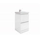 RAK Resort 500mm Floor Standing Basin Unit & Basin - Matt White