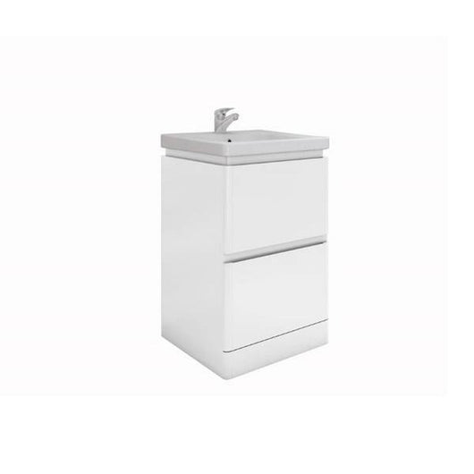  RAK Resort 550mm Floor Standing Basin Unit & Basin - Matt White