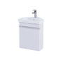 RAK Resort 450mm Corner Basin Unit & Corner Basin - Matt White