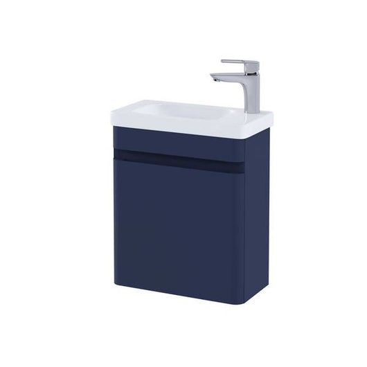  RAK Resort 450mm Cloakroom Basin Unit In Matt Demin Blue