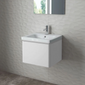 RAK Resort 500mm Single Drawer Basin Unit & Basin - Matt White