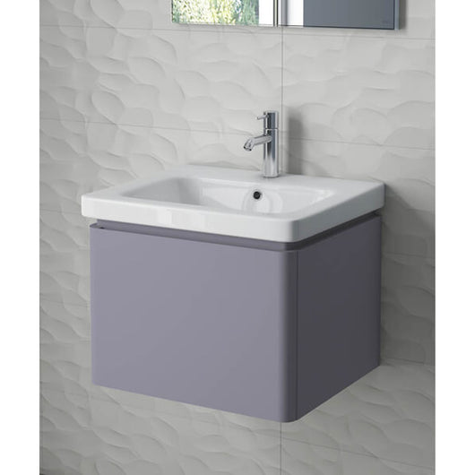  RAK Resort 500mm Single Drawer Basin Unit in Matt Grey