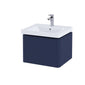 RAK Resort 500mm Single Drawer Basin Unit in Matt Demin Blue