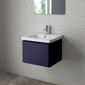 RAK Resort 500mm Single Drawer Basin Unit in Matt Demin Blue