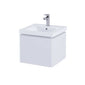 RAK Resort 550mm Single Drawer Basin Unit & Basin - Matt White