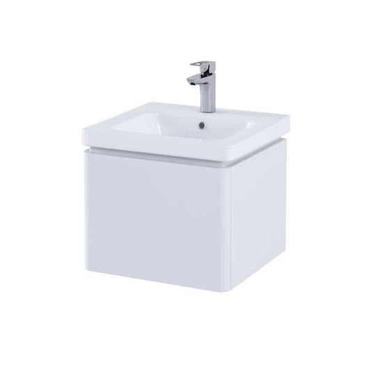  RAK Resort 550mm Single Drawer Basin Unit in Matt White