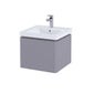 RAK Resort 550mm Single Drawer Basin Unit in Matt Mushroom