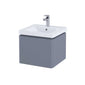 RAK Resort 550mm Single Drawer Basin Unit & Basin - Matt Grey