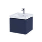 RAK Resort 550mm Single Drawer Basin Unit & Basin - Matt Denim Blue