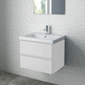 RAK Resort 650mm 2 Drawers Basin Unit in Matt White