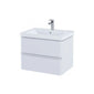 RAK Resort 650mm 2 Drawers Basin Unit & Basin - Matt White