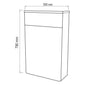 RAK Resort WC Unit 500x790mm - Matt Grey