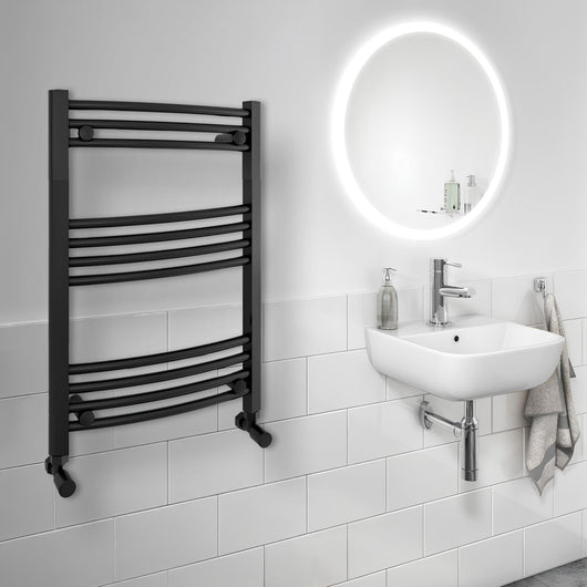  LoCo Curved Ladder Rail 600 x 700 Matt Black - welovecouk