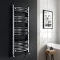 LoCo Curved Ladder Rail 500 x 1200 Chrome - welovecouk