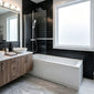 Riverside 1500 x 700mm Single Ended Acrylic Bath & Square Bath Screen