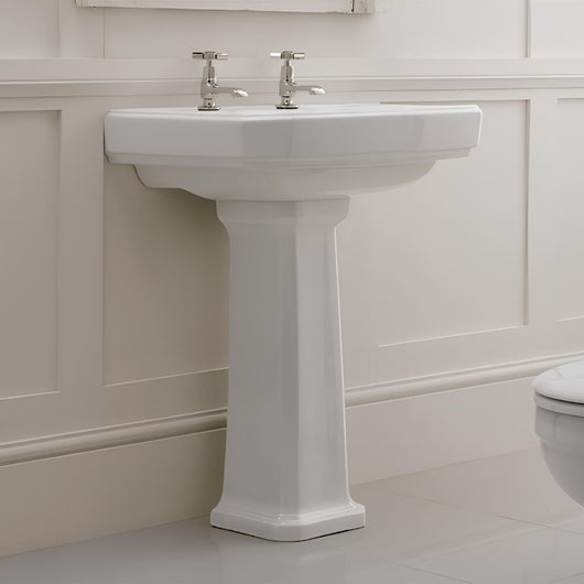  LECICO Saffia Sanitaryware - 47cm Square 2TH Basin