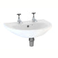 LECICO Saffia Sanitaryware - 55cm Round 2TH Basin