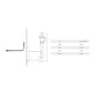 LECICO Saffia Sanitaryware - Low Level Chrome Pipe Kit - welovecouk