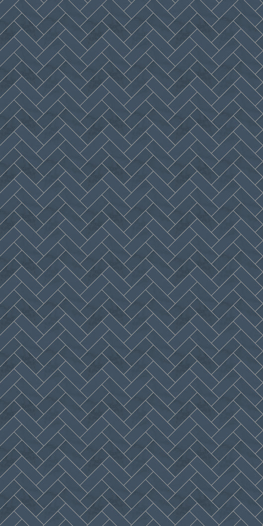  Navy Herringbone Bathroom Wall Panels