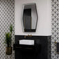 Aspect Art Deco TrioTone® Floating edge LED Illuminated Frame Mirror - 600 x 900 - Black - welovecouk
