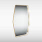 Aspect Art Deco TrioTone® Floating edge LED Illuminated Frame Mirror - 600 x 900 - Brushed Brass - welovecouk