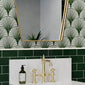 Aspect Art Deco TrioTone® Floating edge LED Illuminated Frame Mirror - 600 x 900 - Brushed Brass - welovecouk