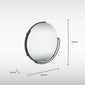 Aspect Curve TrioTone® Floating edge LED Illuminated Frame Mirror - 600 x 600 - Black - welovecouk