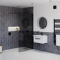 Aspect Curve TrioTone® Floating edge LED Illuminated Frame Mirror - 600 x 600 - Black - welovecouk