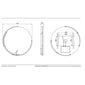 Aspect Curve TrioTone® Floating edge LED Illuminated Frame Mirror - 600 x 600 - Black - welovecouk
