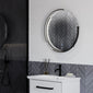 Aspect Curve TrioTone® Floating edge LED Illuminated Frame Mirror - 600 x 600 - Black - welovecouk