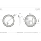 Spiro Etched Glass Miroor - 800 x 800 - Frameless - welovecouk