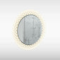 Spiro Etched Glass Miroor - 800 x 800 - Frameless - welovecouk
