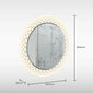Spiro Etched Glass Miroor - 800 x 800 - Frameless - welovecouk