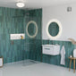 Spiro Etched Glass Miroor - 800 x 800 - Frameless - welovecouk