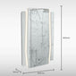 Gatsby Art Deco Inspired LED Mirror - 600 x 900 - Frameless - welovecouk