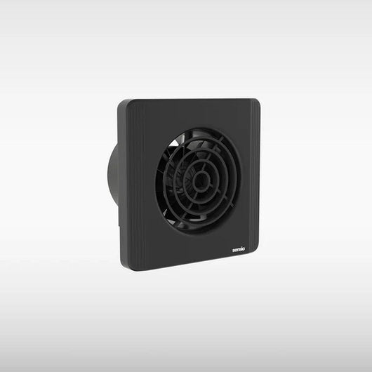  Layci Extractor Fan with Adjustable Run Timer - 158 x 158 - Black